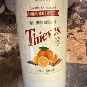 Young Living Thieves Foaming Hand Soap Refill – White, Orange, Yellow, Green